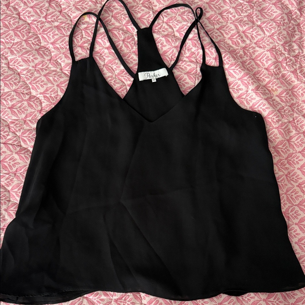 Parker Black Camisole Top-XS